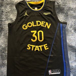 Golden State Warriors Stephen Curry Black Jersey Large